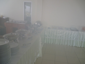 The breakfast area. Not too sure why the picture looks like as if its foggy there! haha